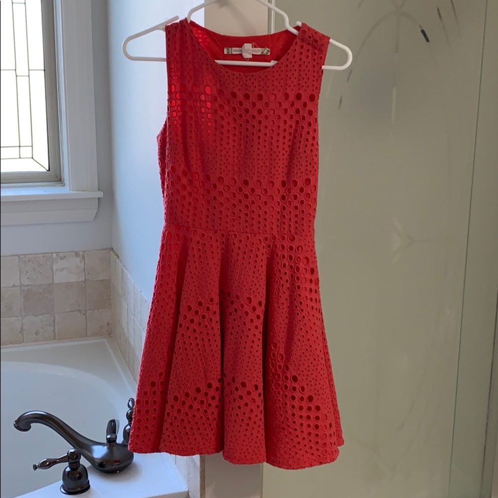 Chelsea & Violet coral day dress